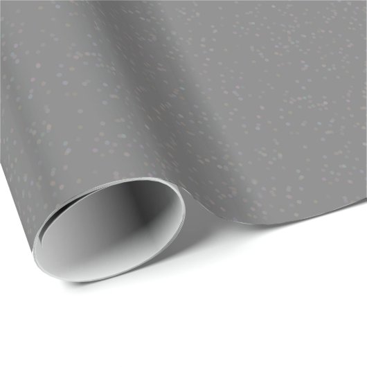 Silver Stardust Confetti Gift Wraps Geschenkpapier (Rolleneckpunkt)