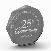 Silver Stardust Confetti zum 25. Jubiläum Fotoblock (Links)