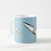 Silver Starfighter F104 Tasse (Vorderseite Links)