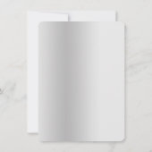 Silver Starfish und Ribbon Couple's Dusche Einladung (Rückseite)