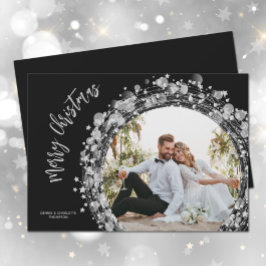 Silver Stars Frohe Weihnachten Foto