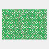 Silver Stars on , Lila, Cobalt Blue und Emerald Geschenkpapier Set (Vorderseite 3)