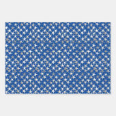 Silver Stars on , Lila, Cobalt Blue und Emerald Geschenkpapier Set (Vorderseite 2)