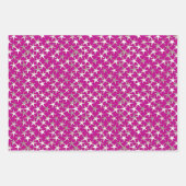 Silver Stars on , Lila, Cobalt Blue und Emerald Geschenkpapier Set (Vorderseite)