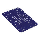 Silver Stars Royal Navy Blue Speichern Sie das Dat Magnet (Rechte Seite)