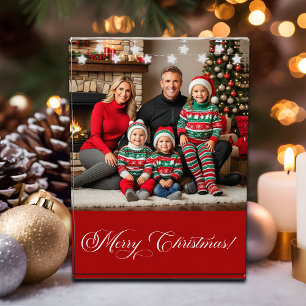 Silver Stars Special Christmas Family Foto Block