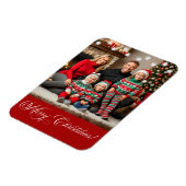 Silver Stars Special Christmas Family Foto Magnet (Linke Seite)