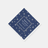 Silver Stars Twinkle Baby Duschdekor - jede Farbe Serviette (Ecke)