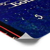 Silver Stars Vintage Poster (Ecke)