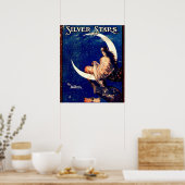 Silver Stars Vintage Poster (Küche)