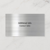 Silver Steel Business Card 2 Visitenkarte (Rückseite)
