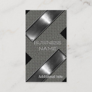 Silver Steel Business Card 2 Visitenkarte
