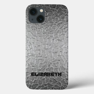 Silver Steel Metal Case-Mate iPhone Hülle