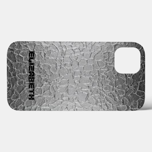 Silver Steel Metall Case-Mate iPhone Hülle (Rückseite (Horizontal))