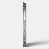 Silver Steel Metall Case-Mate iPhone Hülle (Rückseite / Links)