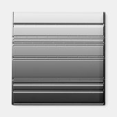 Silver Steel Square Magnet von Heard_ (Vorne)