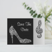 Silver Stiletto & Treble Cleft 30. Save the Date (Stehend Vorderseite)