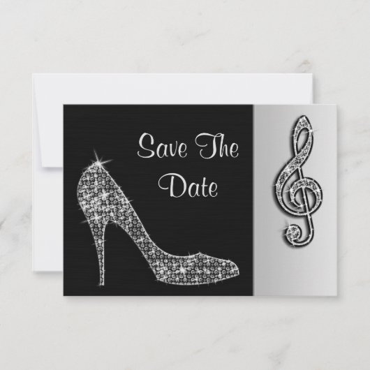 Silver Stiletto & Treble Cleft 50. Save the Date (Vorderseite)