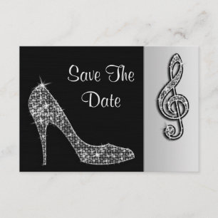 Silver Stiletto & Treble Cleft 60. Save the Date