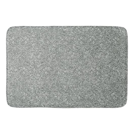 Silver Stone Gary Gold Marmor Lila Glitzer Badematte (Vorderseite)