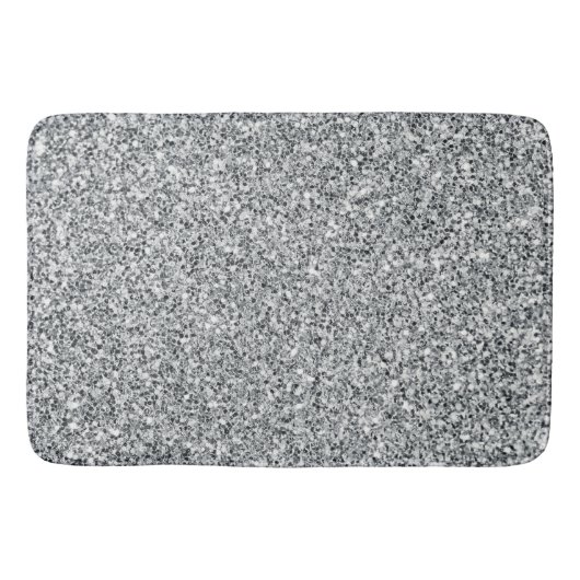 Silver Stone Gary Gold Marmor Lila Glitzer Badematte (Vorderseite)