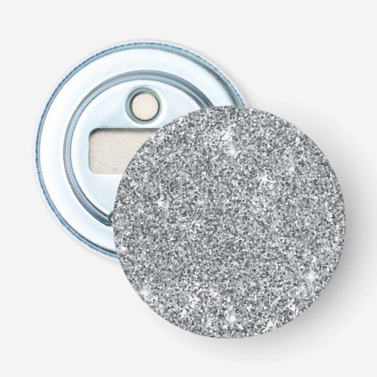 Silver Stone Gary Gold Marmor Lila Glitzer Flaschenöffner (Vorderseite)