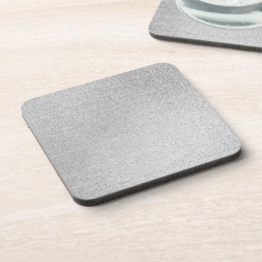 Silver Stone Gary Gold Marmor Lila Glitzer Getränkeuntersetzer (Linke Seite)