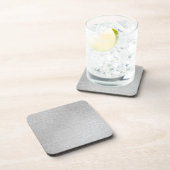 Silver Stone Gary Gold Marmor Lila Glitzer Getränkeuntersetzer (Rechte Seite)