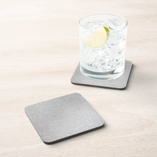 Silver Stone Gary Gold Marmor Lila Glitzer Getränkeuntersetzer (Rechte Seite)