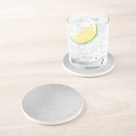 Silver Stone Gary Gold Marmor Lila Glitzer Getränkeuntersetzer (Seite)