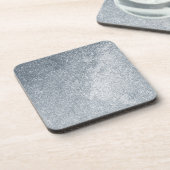 Silver Stone Gary Gold Marmor Lila Glitzer Getränkeuntersetzer (Linke Seite)