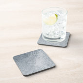 Silver Stone Gary Gold Marmor Lila Glitzer Getränkeuntersetzer (Rechte Seite)