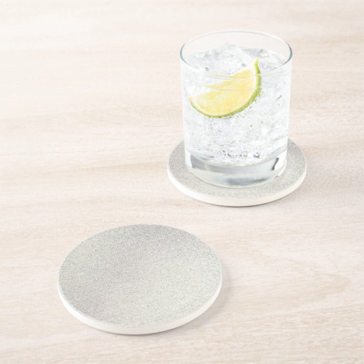 Silver Stone Gary Gold Marmor Lila Glitzer Getränkeuntersetzer (Seite)