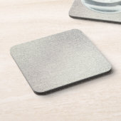 Silver Stone Gary Gold Marmor Lila Glitzer Getränkeuntersetzer (Linke Seite)