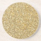 Silver Stone Gary Gold Marmor Lila Glitzer Getränkeuntersetzer (Vorne)