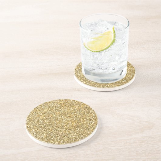Silver Stone Gary Gold Marmor Lila Glitzer Getränkeuntersetzer (Seite)