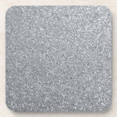 Silver Stone Gary Gold Marmor Lila Glitzer Getränkeuntersetzer (Vorderseite)