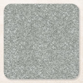 Silver Stone Gary Gold Marmor Lila Glitzer Rechteckiger Pappuntersetzer (Vorderseite)