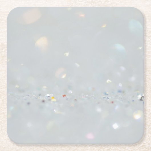 Silver Stone Gary Gold Marmor Lila Glitzer Rechteckiger Pappuntersetzer (Vorderseite)