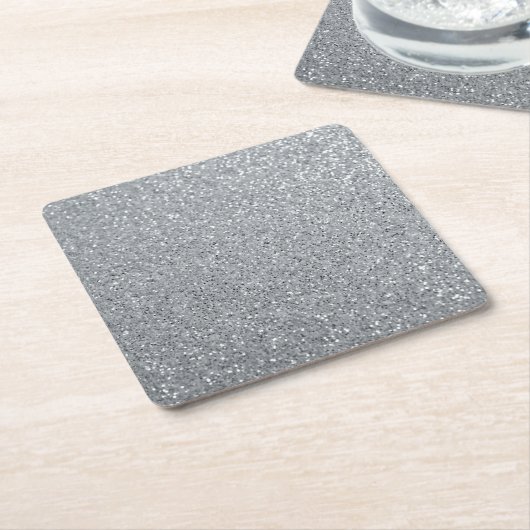 Silver Stone Gary Gold Marmor Lila Glitzer Rechteckiger Pappuntersetzer (angewinkelt)