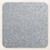 Silver Stone Gary Gold Marmor Lila Glitzer Rechteckiger Pappuntersetzer (Vorderseite)