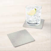 Silver Stone Gary Gold Marmor Lila Glitzer Rechteckiger Pappuntersetzer (Vor Ort)