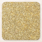 Silver Stone Gary Gold Marmor Lila Glitzer Rechteckiger Pappuntersetzer (Vorderseite)