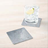 Silver Stone Gary Gold Marmor Lila Glitzer Rechteckiger Pappuntersetzer (Vor Ort)