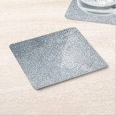 Silver Stone Gary Gold Marmor Lila Glitzer Rechteckiger Pappuntersetzer (angewinkelt)