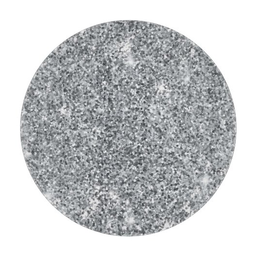 Silver Stone Gary Gold Marmor Lila Glitzer Schneidebrett (Vorderseite)