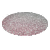 Silver Stone Gary Gold Marmor Lila Glitzer Schneidebrett (Ecke)