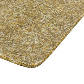 Silver Stone Gary Gold Marmor Lila Glitzer Schneidebrett (Ecke)