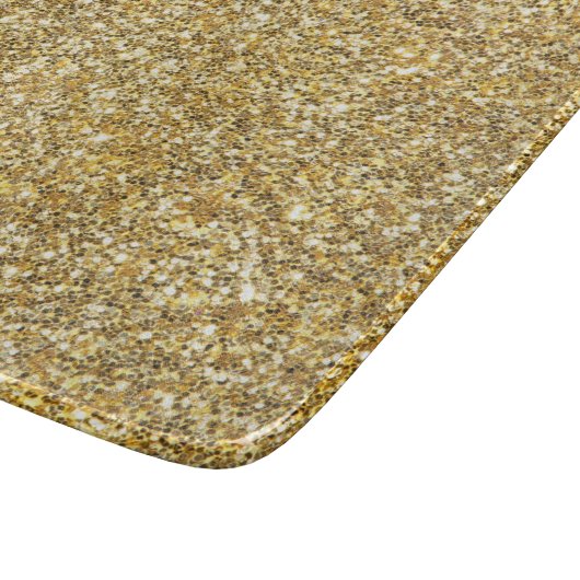 Silver Stone Gary Gold Marmor Lila Glitzer Schneidebrett (Ecke)