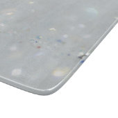 Silver Stone Gary Gold Marmor Lila Glitzer Schneidebrett (Ecke)